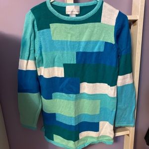 Color block sweater